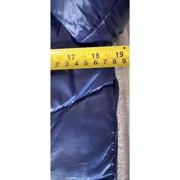 Calvin Klein Chevron-Quilted Packable Down Puffer Coat Blue Size Medium - Image 5