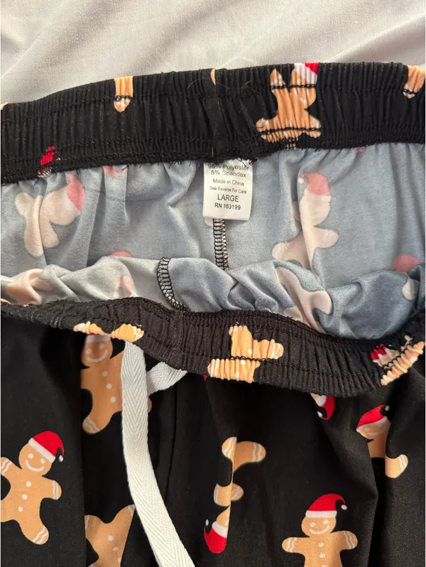 Christmas Pjs Black Size L - Image 2
