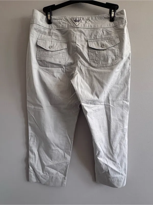 Columbia PFG Omni-Shade‎ Capri Pants Womens 6 Gray Fishing Outdoor - Image 5