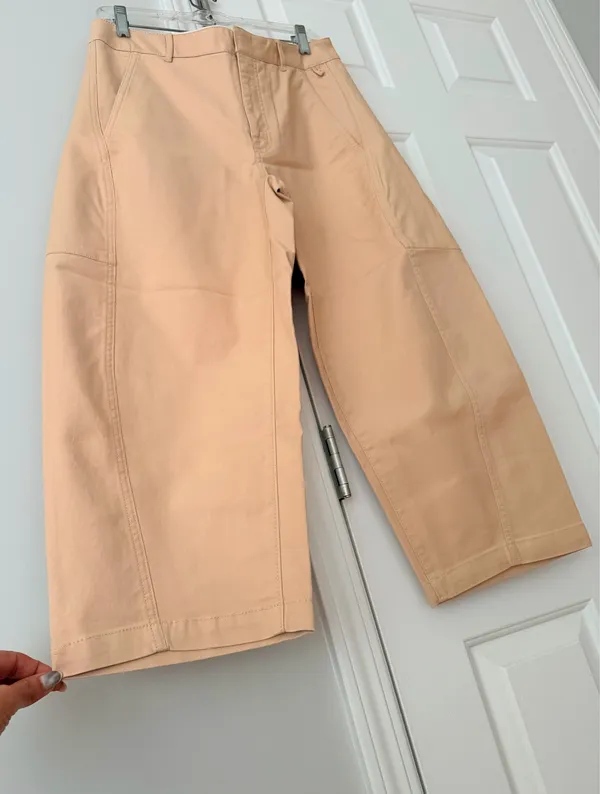 Anthropologie Maeve Curved Cropped Chino Pants, Size 6 - Image 7