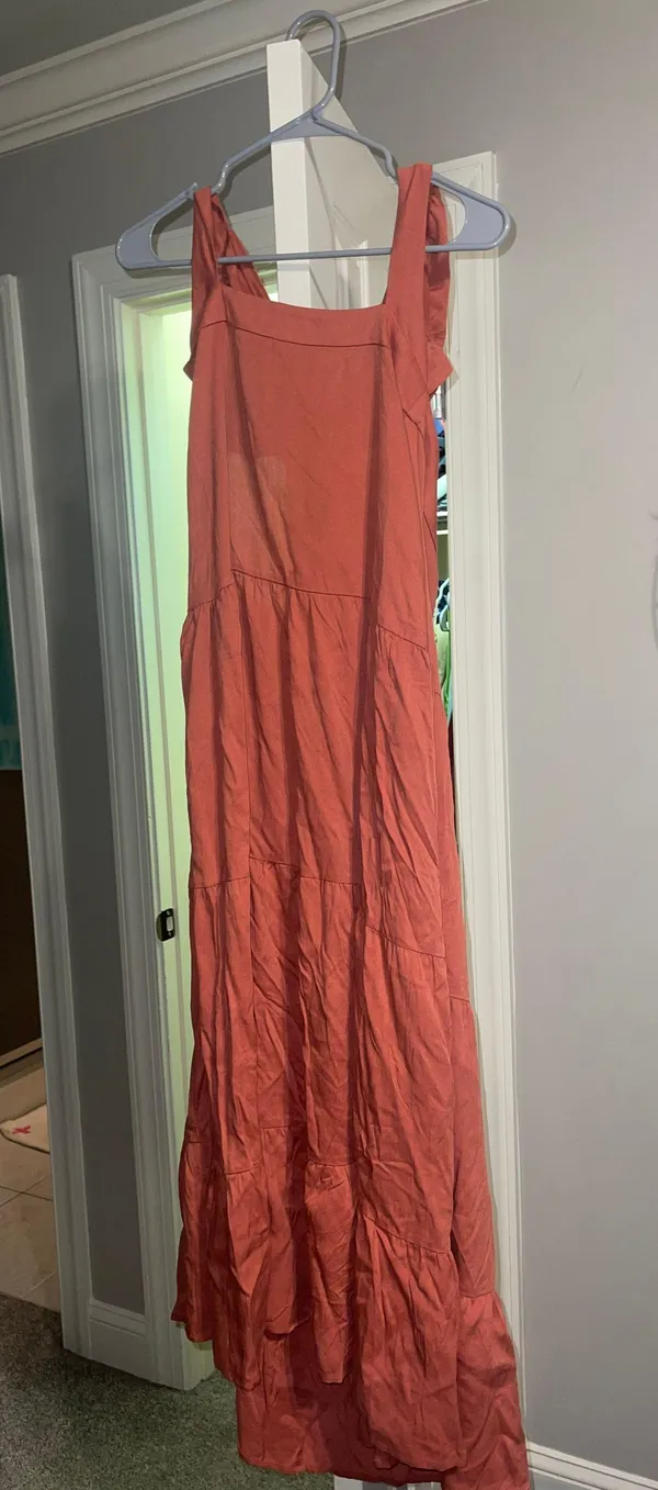 Summer Dress Orange Size M - Image 2