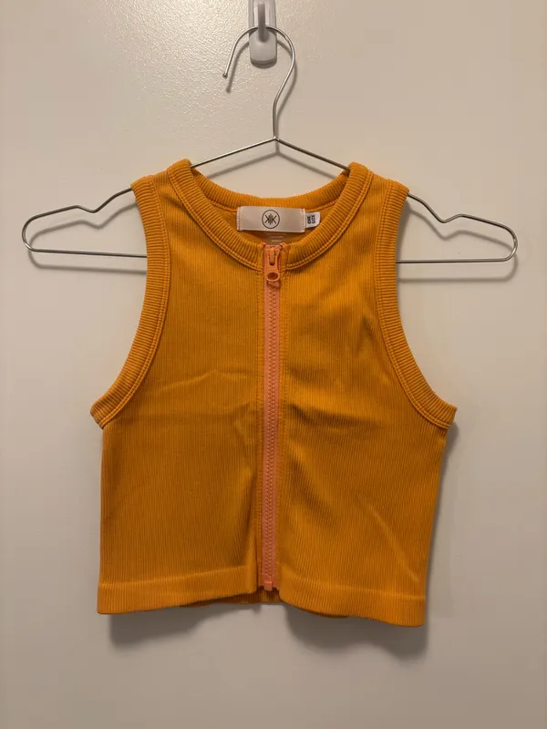 Orange Athletic Top Size XS - Image 3