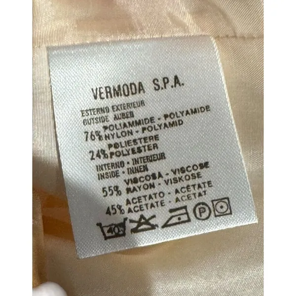Dismero Women's Blazer Jacket Y2K Vermoda SPA Satin Lined Zipper Pocket‎ Small - Image 15