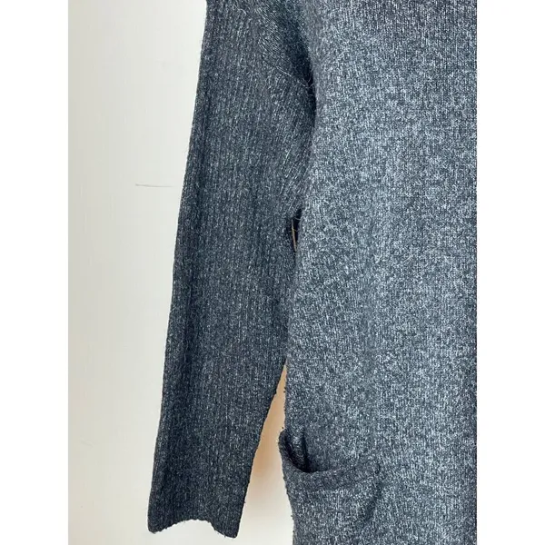 Abercrombie & Fitch Gray Boat Neck Pocket Front‎ Pullover Tunic Sweater Size S - Image 7