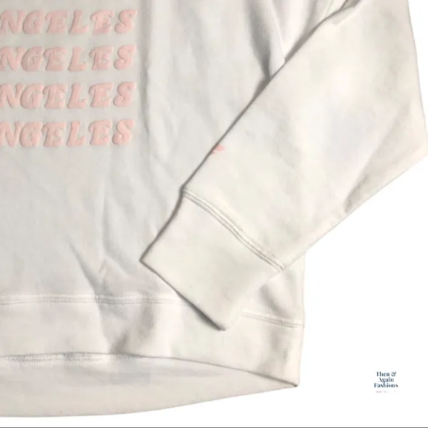 Fabletics White Pink Sweatshirt Size Med NWT - Image 6