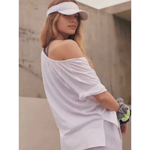 Free People FP Movement Inhale Henley Tennis Pickleball Graphic Tee Shirt XS‎ - Image 4
