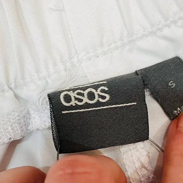women's Asos active white shorts purple tie size small - Image 6