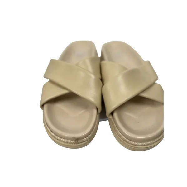 Vince Camuto slides/ sandals size 10M creme straps - Image 5