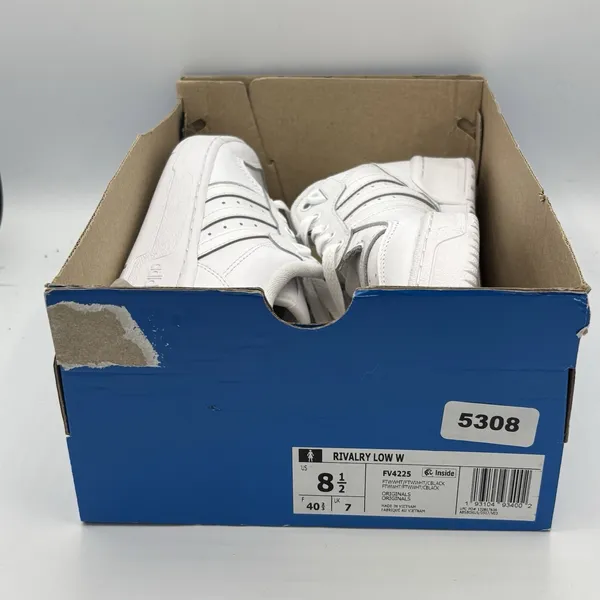 Adidas Women's Rivalry Low Originals‎ Size 8.5 | White GX2272 - Image 9