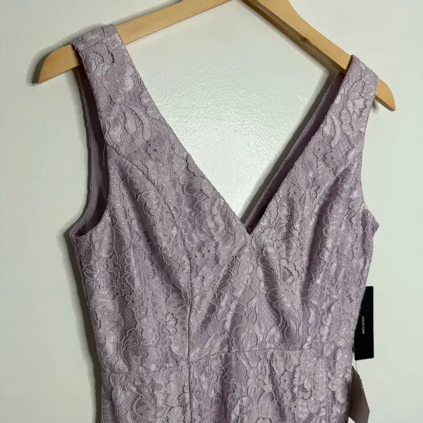 NWT Lulu's Normani Lavender Lace Sleeveless‎ Dress Small Romantic Soft Glam - Image 3
