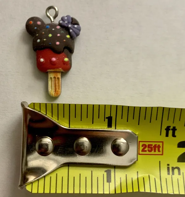Mickey Mouse Ice Cream Bar Charm Pendant Brown - Image 5