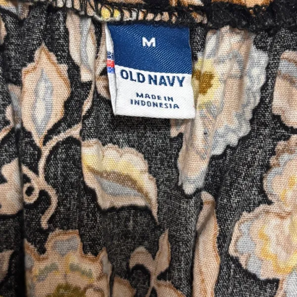 Old Navy Tiered Swing Mini Dress Women M Floral Boho-Chic Cottage Peasant‎ - Image 6