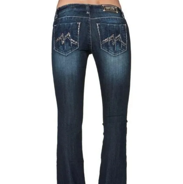 Miss Me boot cut jeans denim pants blue size 28 - Image 2