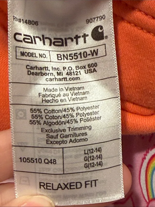 Carhartt Coral relaxed‎ fit Fleece Sweatpants large - Image 6