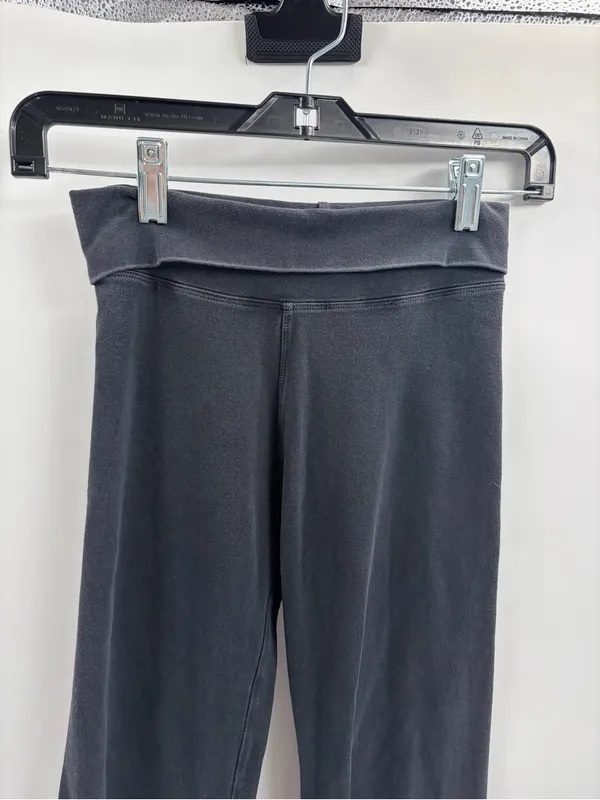 Hard tail y2k 2000s 90s fold over black workout pants leggings size xs - Image 3