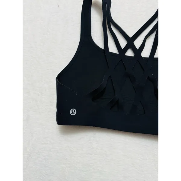 Lululemon Bring the Energy Sports Bra Size 6 B C Black - Image 5