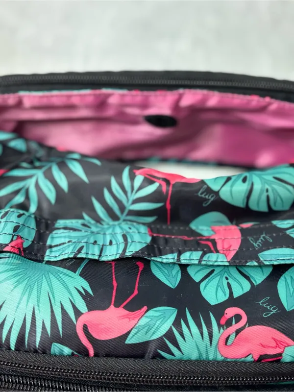 Lug Rare Black Flamingo Trolley‎ Cosmetic Travel Case - Image 6