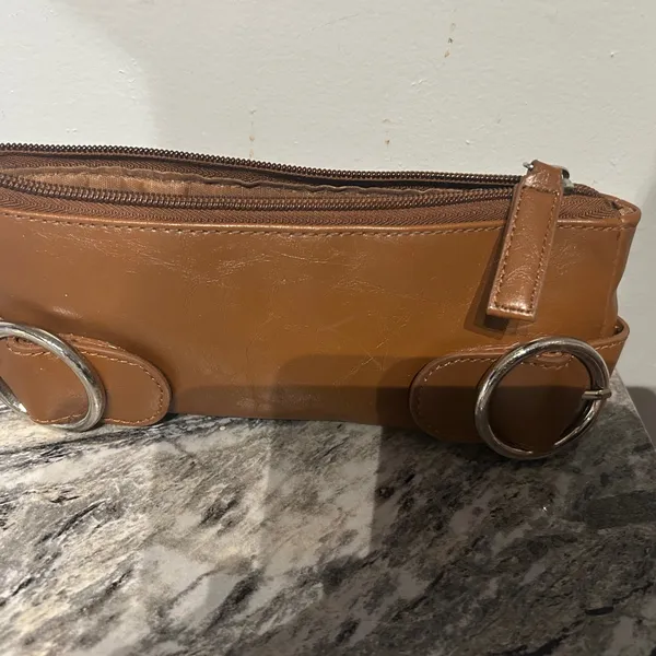 Nordstrom Brown Leather Pouch - Image 3