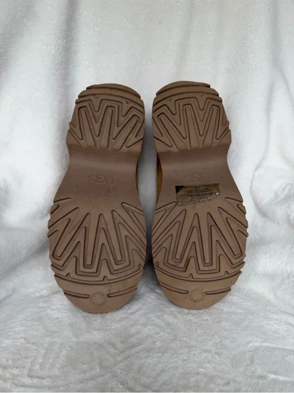 Ugg Suede/ Wool 2" New Heights Cozy Clog Platform Shoes, Women Us 10/ Eur 41. - Image 9