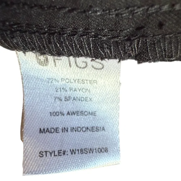 FIGS Banepa Oversized Black Scrub Top Sz‎ M - Image 7