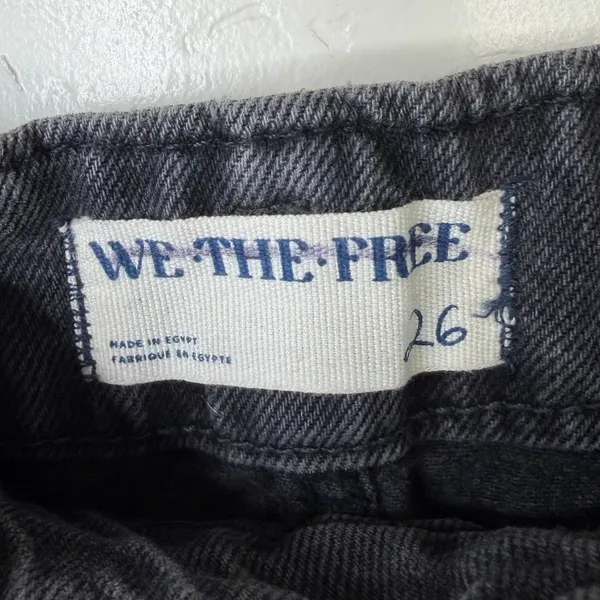 Free People We The Free Black Wash Major Leagues Cuffed Carpenter Utility Jeans - Image 14