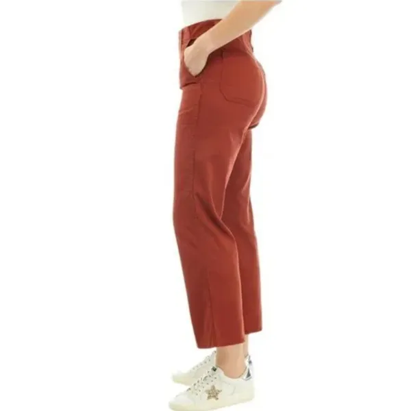 NWT LEVI'S Women's Surplus High Rise Straight-leg Pants In Burnt Henna SZ-31 - Image 4