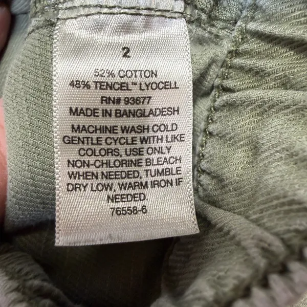 a.n.a Womens 2 Green Utility Gorpcore Military Inspired Cargo Pants - Image 5