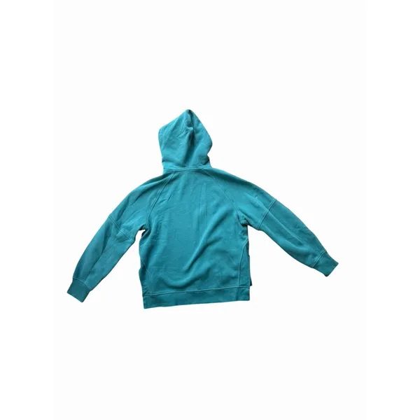 lululemon Scuba Pullover Hoodie Side Slit Logo Oversized Turquoise Blue XS/S - Image 4