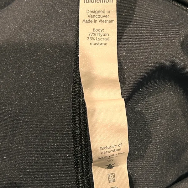 Lululemon Women’s In Movement 7/8 Tight Everlux LW5BPGS Size 6 Black - Image 3