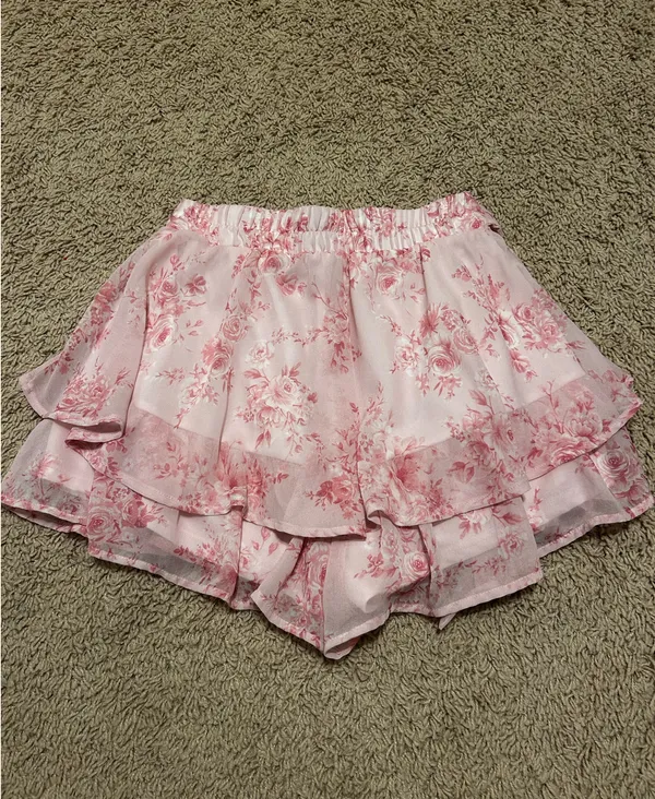 Altar'd State Pink Floral Skirt - Image 4