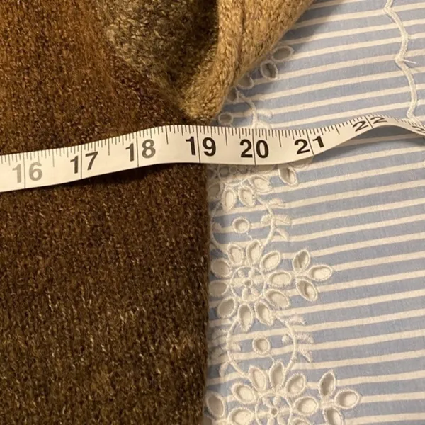 RXB Polyester Blend Cardigan Sweater Size S Brown - Image 8