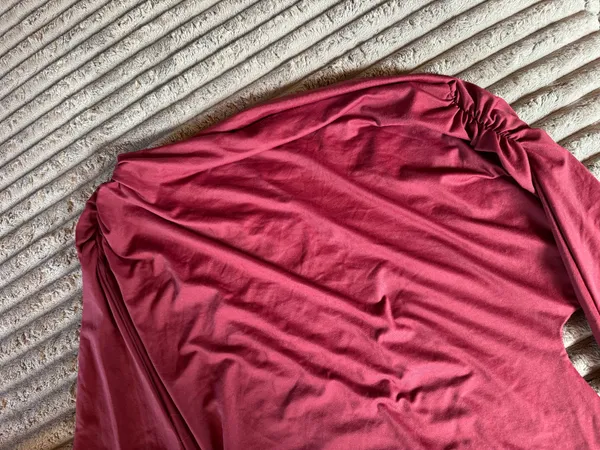 Maroon Zara dropped shoulder long sleeve - Image 5