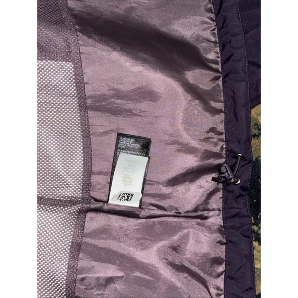 North Face DryVent Purple Yellow Hooded Rain Jacket M Hiking Camping Gorpcore - Image 15
