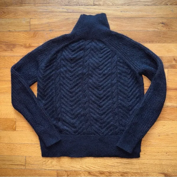 ALLSAINTS Mock-Neck‎ Mohair Sweater Lamma Jumper XS - Image 3
