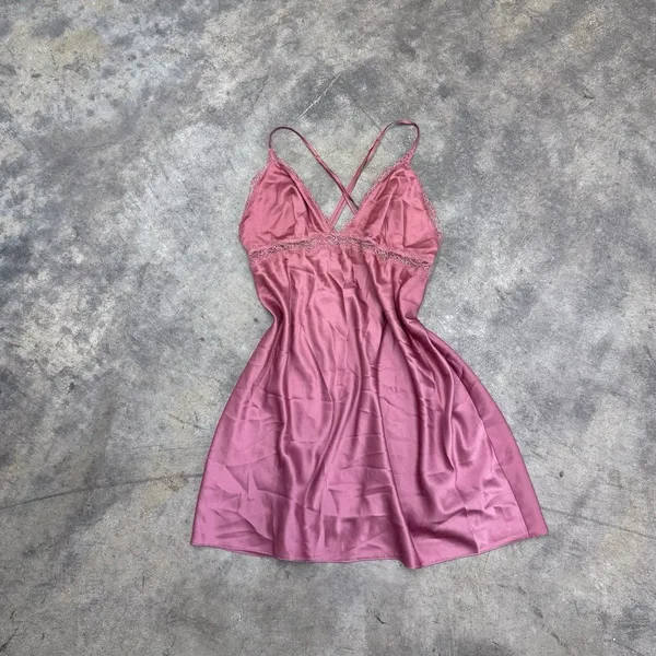 Victoria’s secret pink coquette lace slip dress - Image 2