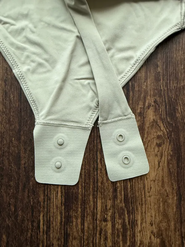 NWT Lululemon Bone Nulu Wundermost Square Neck Sleeveless Bodysuit - Size S - Image 5