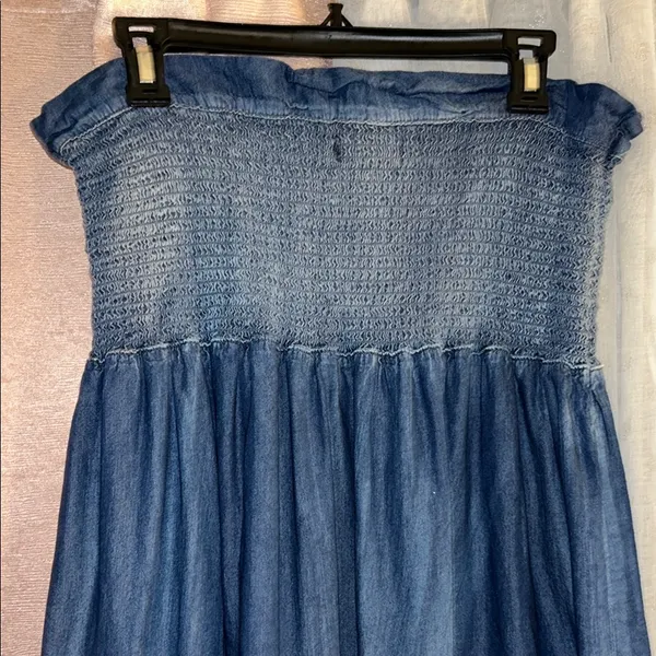 Rewash Size M Strapless Denim Dress - Image 6