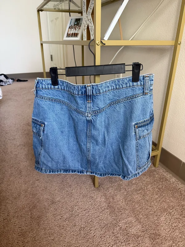 Abercrombie Cargo Jean Skirt - Image 3
