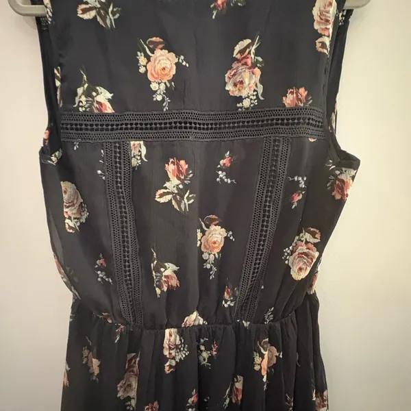 NWT Abercrombie & Fitch Floral Blue Dress in Size XL - Image 8