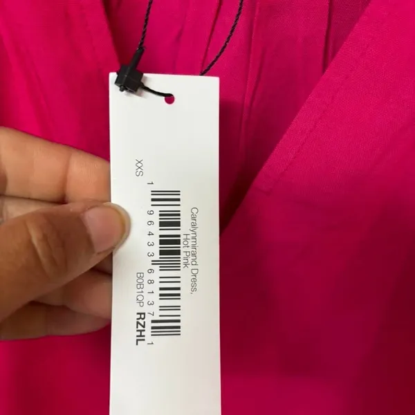The Drop Caralynmirand Hot Pink Tiered Mini Dress - Image 3