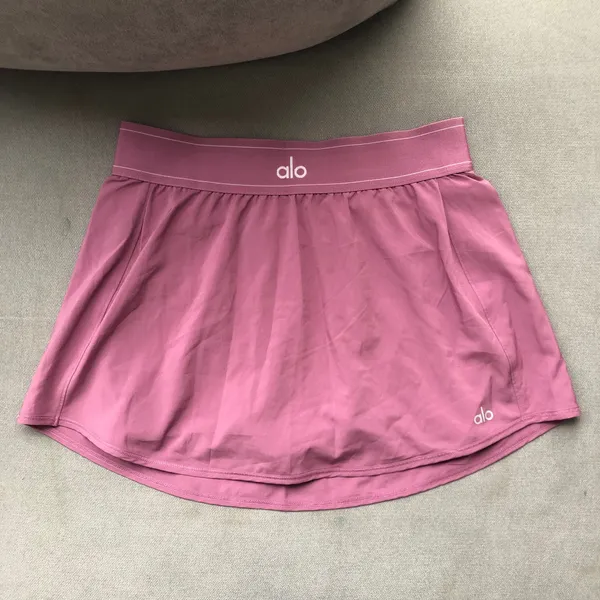Alo Yoga Match Point Tennis Skirt Soft Mulberry M - Image 2
