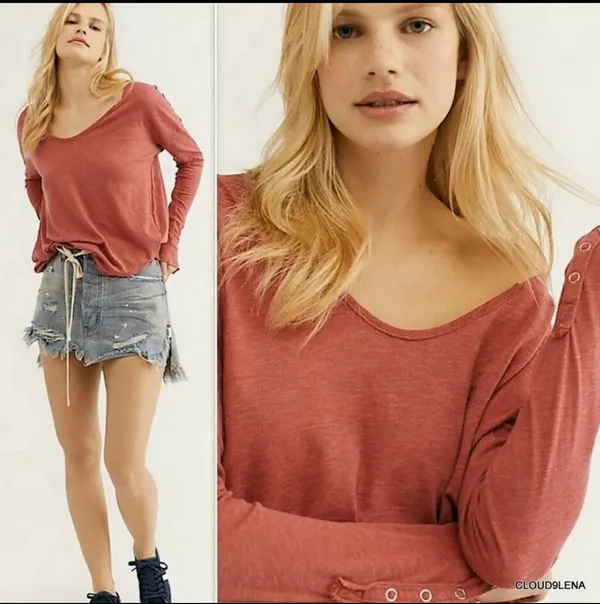 Free People We The Free Sienna Flor De Mayo Long Sleeve Top - Image 3