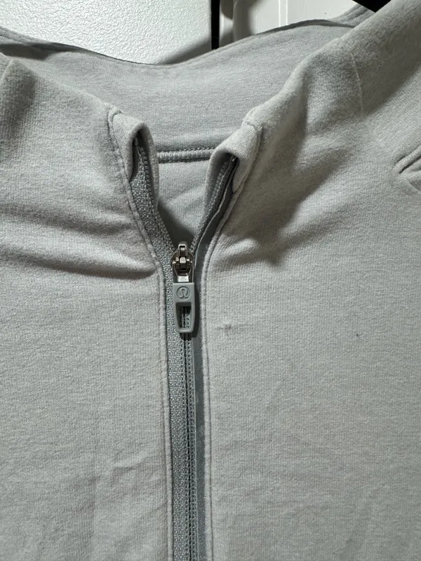 Light Grey Lululemon Quarter Zip - Image 4