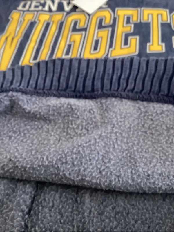 Denver Nuggets vintage-style graphic crewneck sweatshirt, Navy, Size 10/12, NWT - Image 6