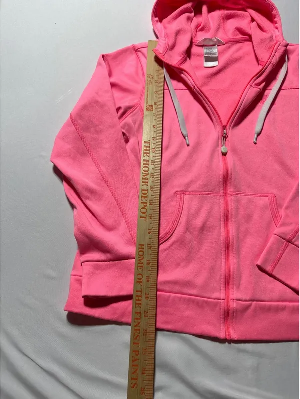The North Face Pink Zip-Up Hoodie - Image 4