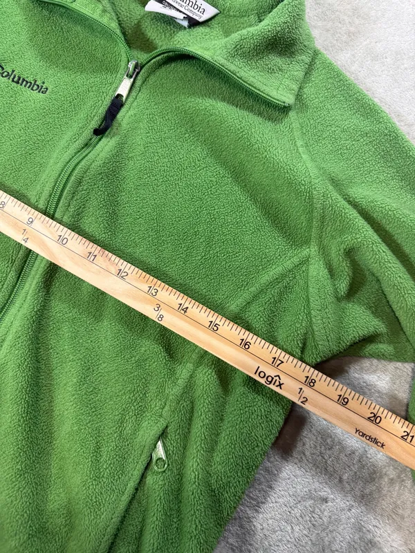 Columbia Green Fleece Full-Zip Jacket Women’s Small - Image 2