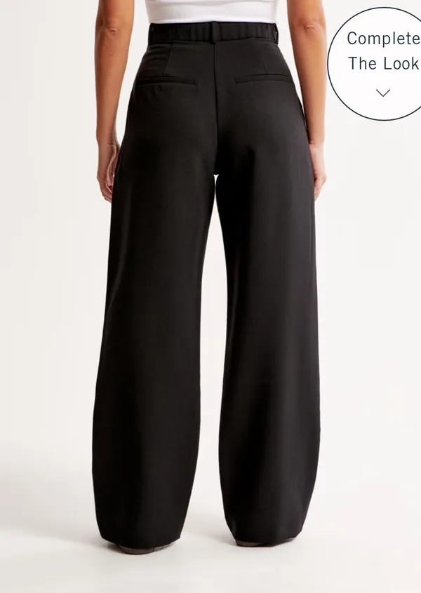 Abercrombie Black Tailored Pants - Image 2