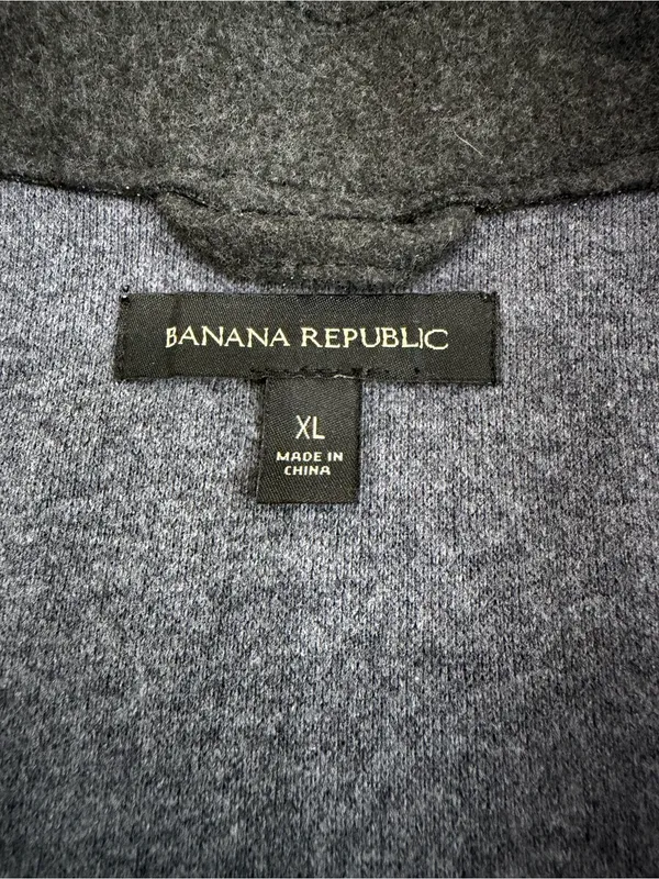 Banana Republic Solid 4 Pocket Shacket Oversized Jacket Dark Charcoal Size XL - Image 9