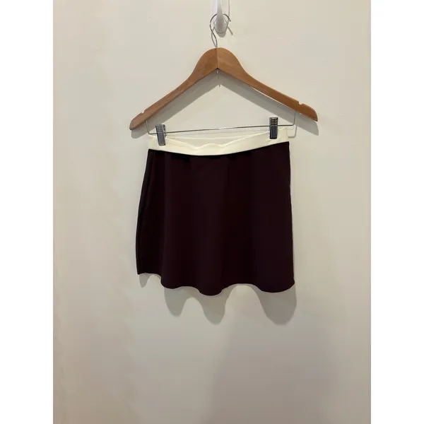 Wilo The Label‎ Brown Ribbed Athletic Skirt Size Small - Image 2