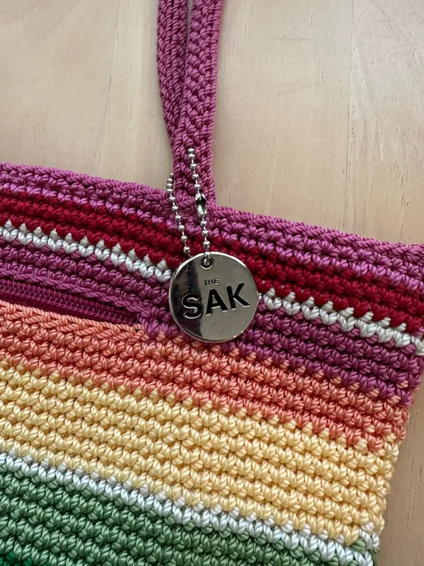 The Sak Rainbow Crochet Shoulder Bag - Image 5